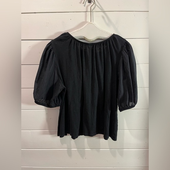 🖤 OLD NAVY – Black Puff Sleeve T-Shirt – Size XL - Picture 4 of 7